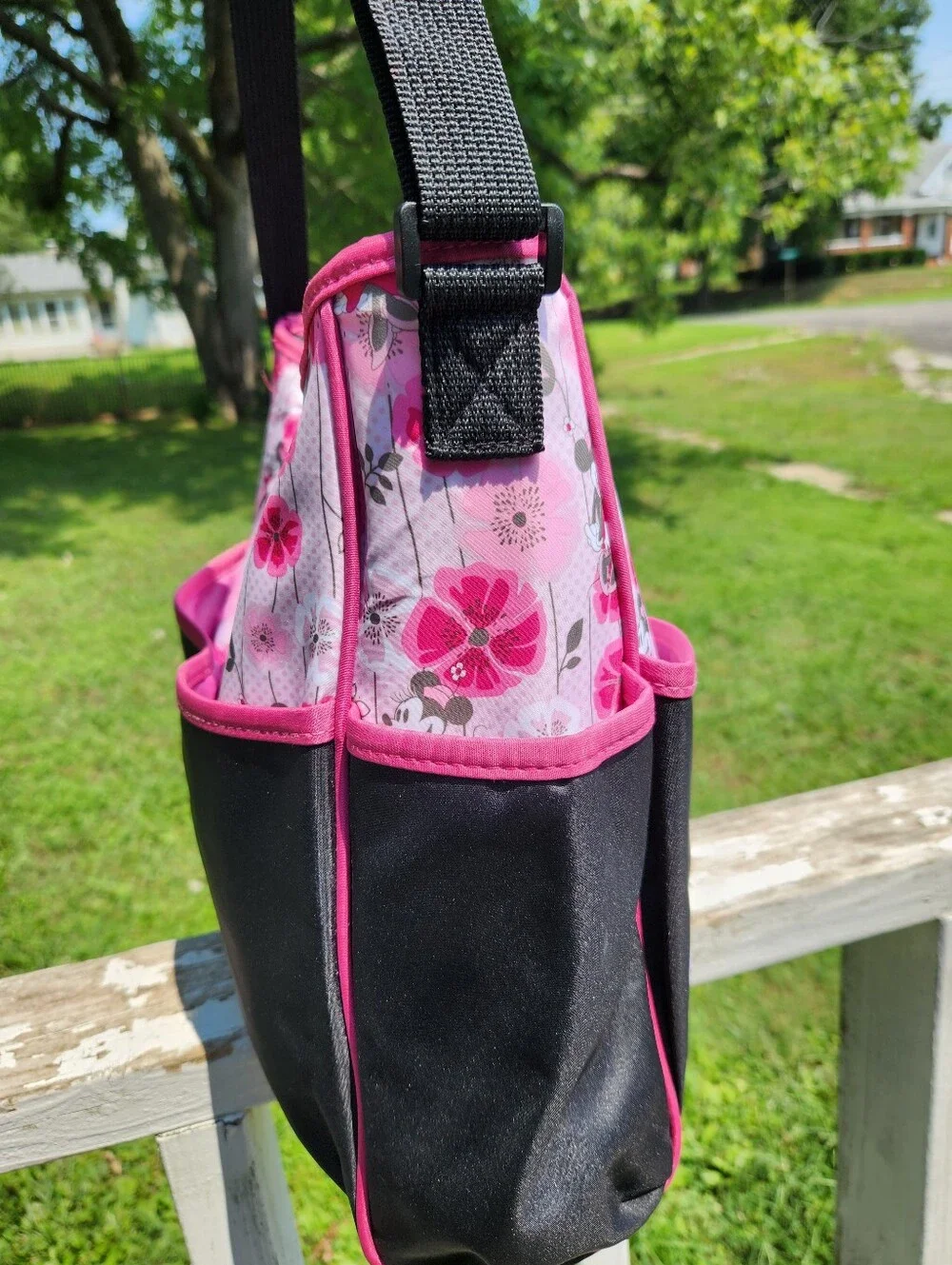 Disney Minnie Mouse multi-functional travel tote diaper bag Like New